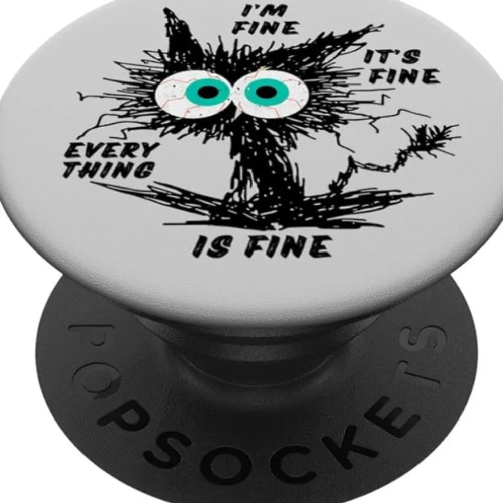 Funny Cat Lovers Pop-Up Socket Grip Standard